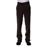 BENCIVENGA Dark Brown Mid Waist Dress Formal Pants PAN71355-44