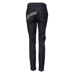 Dolce & Gabbana Blue Queen Patch AUDREY Mid Waist Denim Jeans PAN75110-42