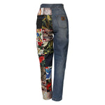 Dolce & Gabbana Blue AMBER Patchwork High Waist Denim Jeans PAN76304-40