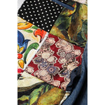 Dolce & Gabbana Blue AMBER Patchwork High Waist Denim Jeans PAN76304-40