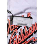 Dolce & Gabbana White Cotton Graphic Print Crew Neck T-shirt TSH84334-36