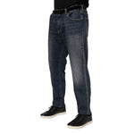 Dolce & Gabbana Blue Cotton Logo Plaque Slim Denim Jeans PAN76355-60