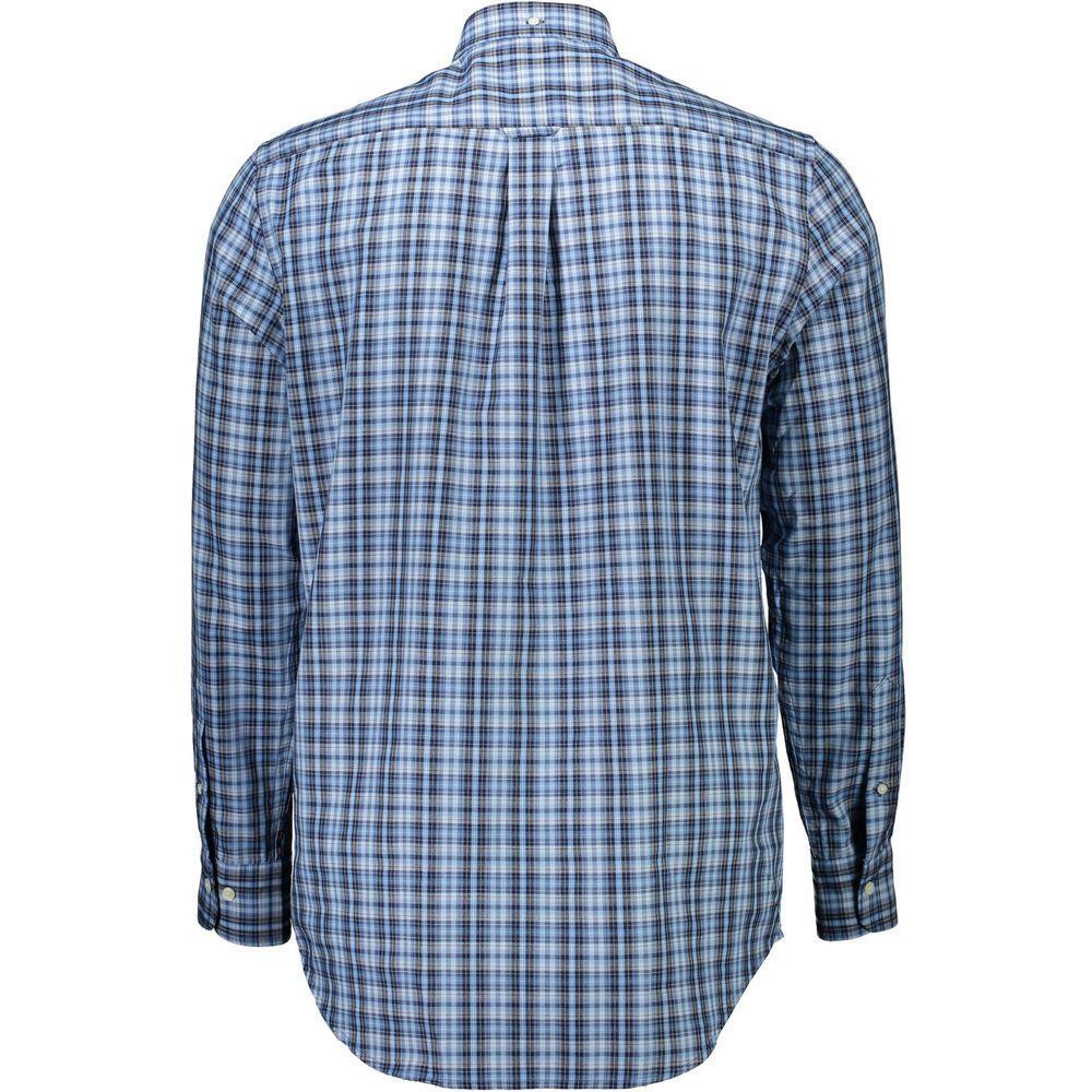 Gant Blue Cotton Shirt GA-9098-M