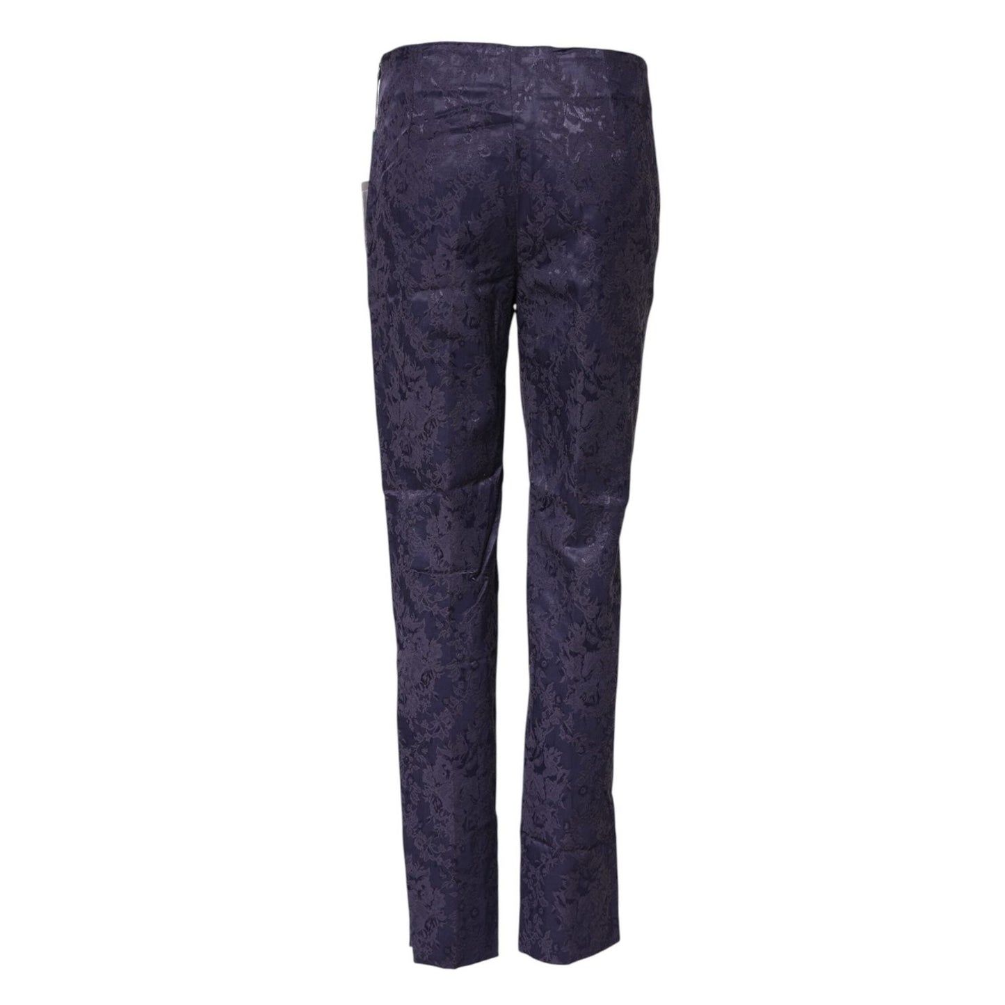 BENCIVENGA Purple Jacquard High Waisted Pants PAN74070-42