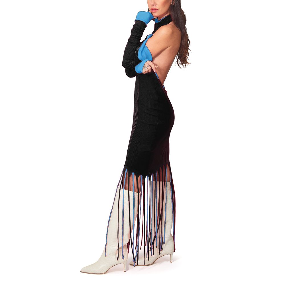 Bottega Veneta Blue Cotton Casual Dress