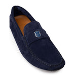 Bally Blue Leather Moccassin BA-9375673-8.5