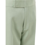 Tom Ford Green Viscose Chino Pant TO-9232674-IT46 | S
