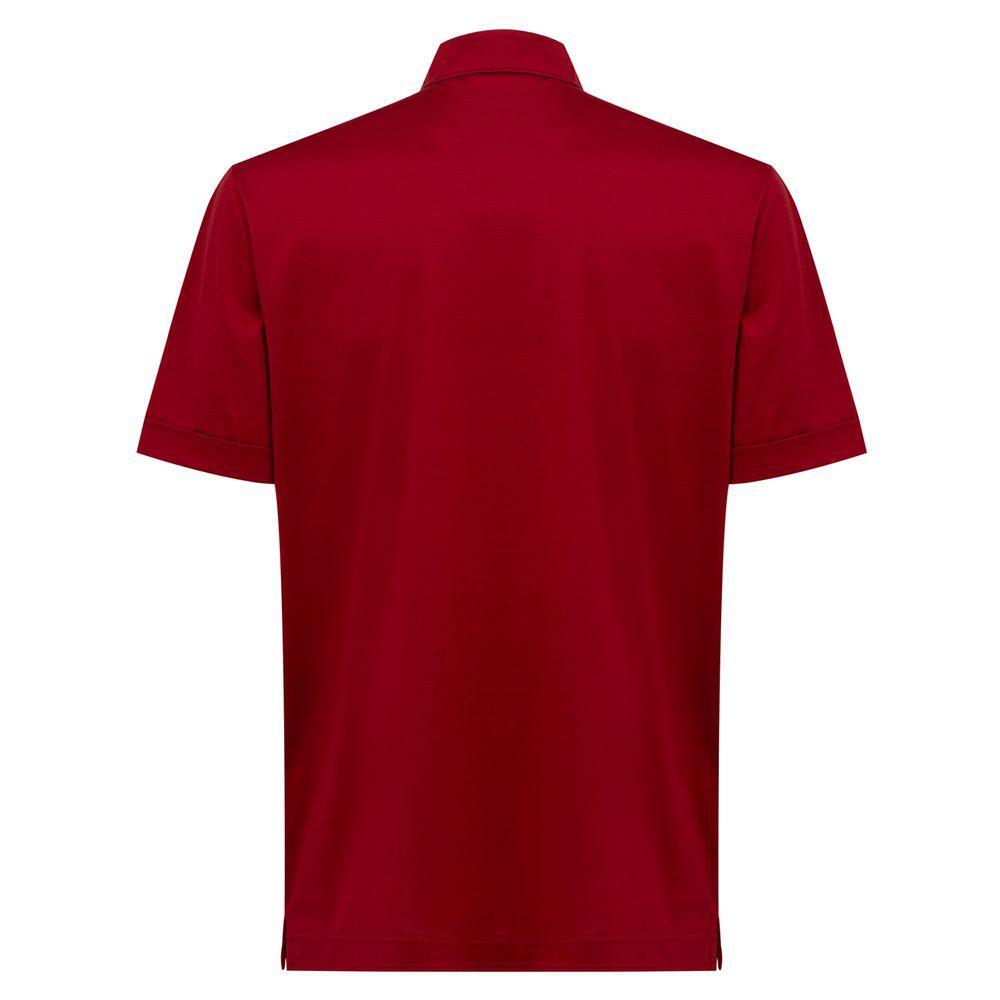 Canali Red Cotton Shirt CA-8530665-IT50 | L