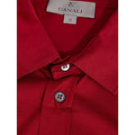 Canali Red Cotton Shirt CA-8530665-IT50 | L