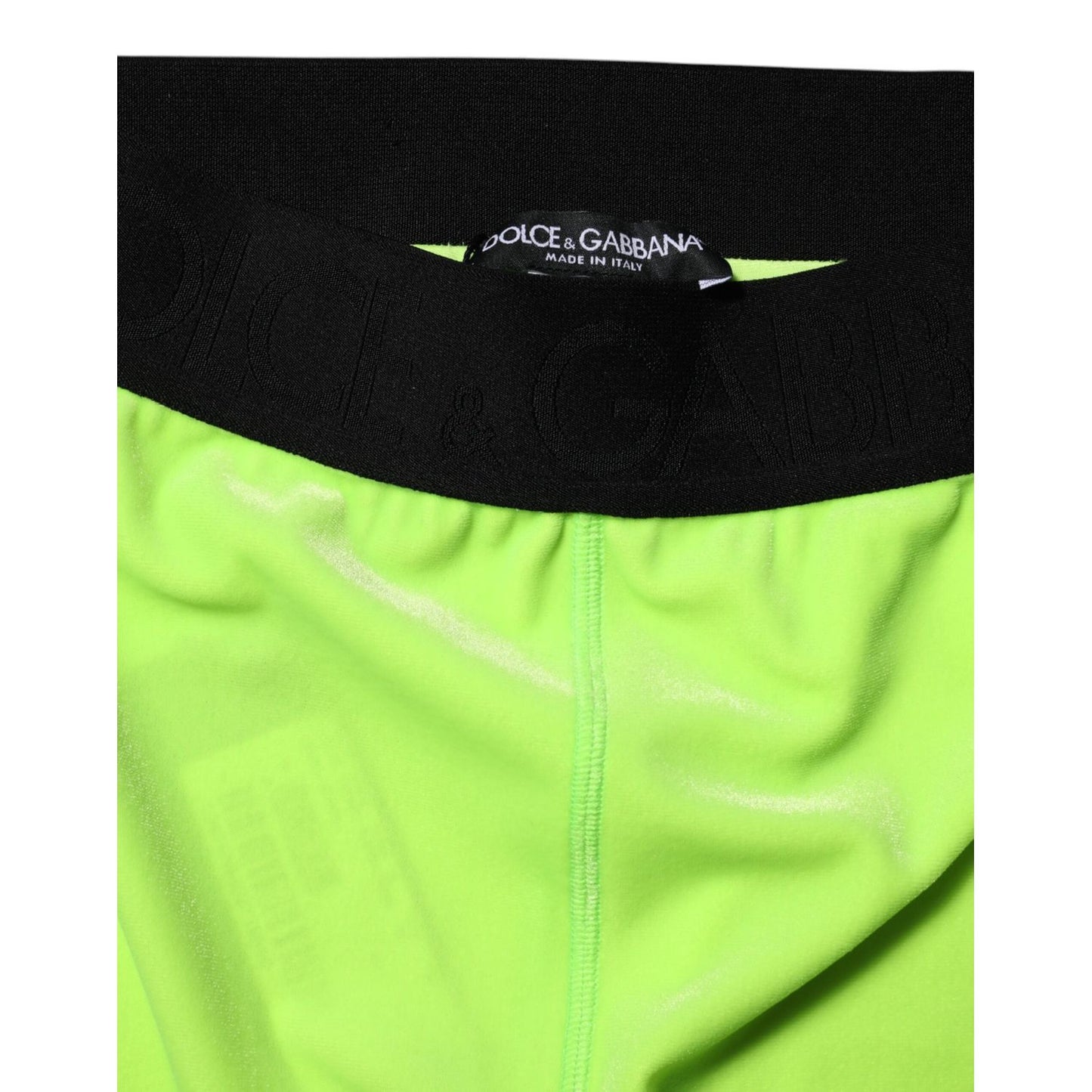 Dolce & Gabbana Green Nylon Slim Fit Leggings Pants PAN76255-40