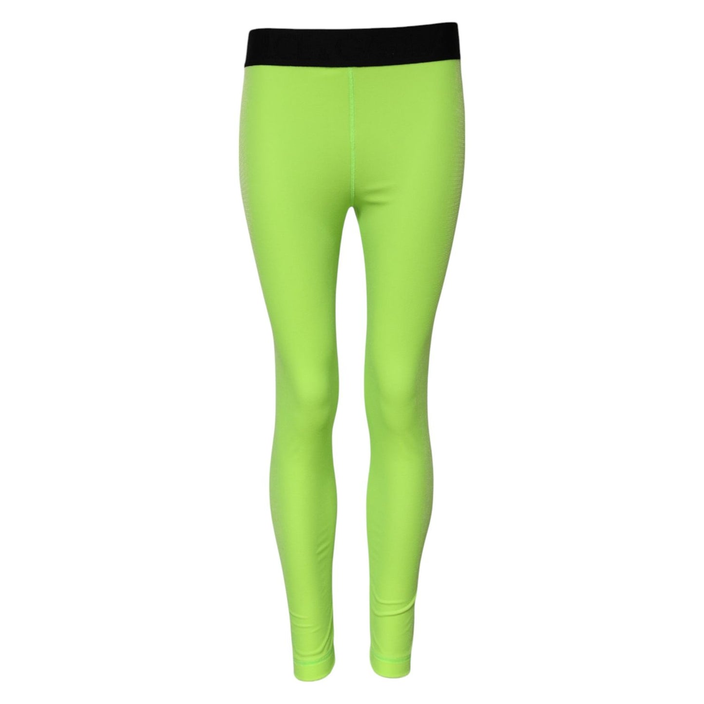Dolce & Gabbana Green Nylon Slim Fit Leggings Pants PAN76255-40