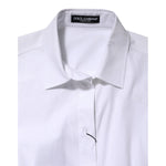 Dolce & Gabbana White Cotton Long Sleeves Collared Shirt Top TSH86536-36