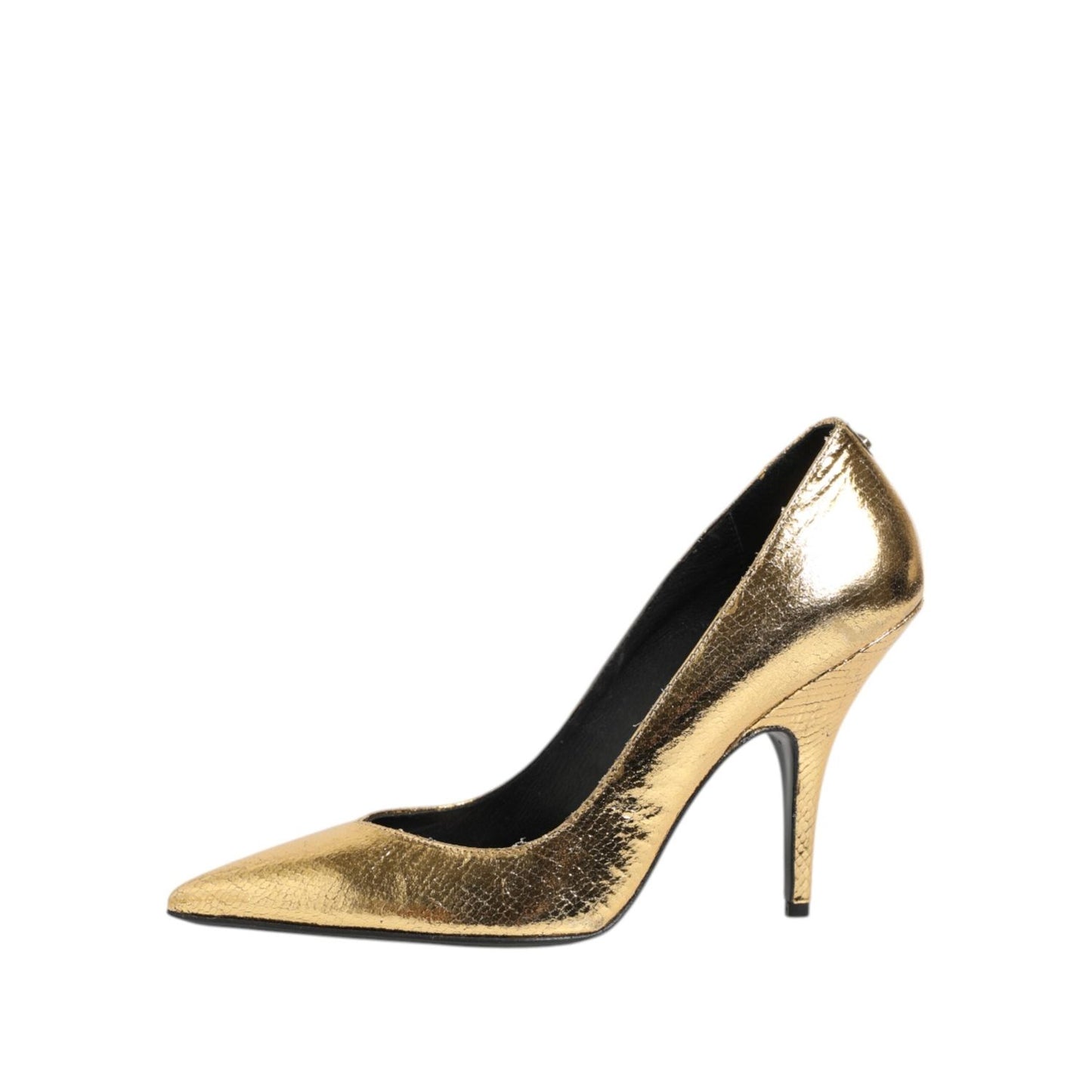 Patrizia Pepe Gold Patent Leather High Heels Pump Shoes LA12592-40