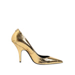 Patrizia Pepe Gold Patent Leather High Heels Pump Shoes LA12592-40