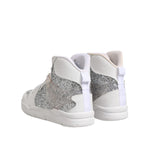 Chiara Ferragni White Silver High Top Women Sneakers Shoes LA12612-39