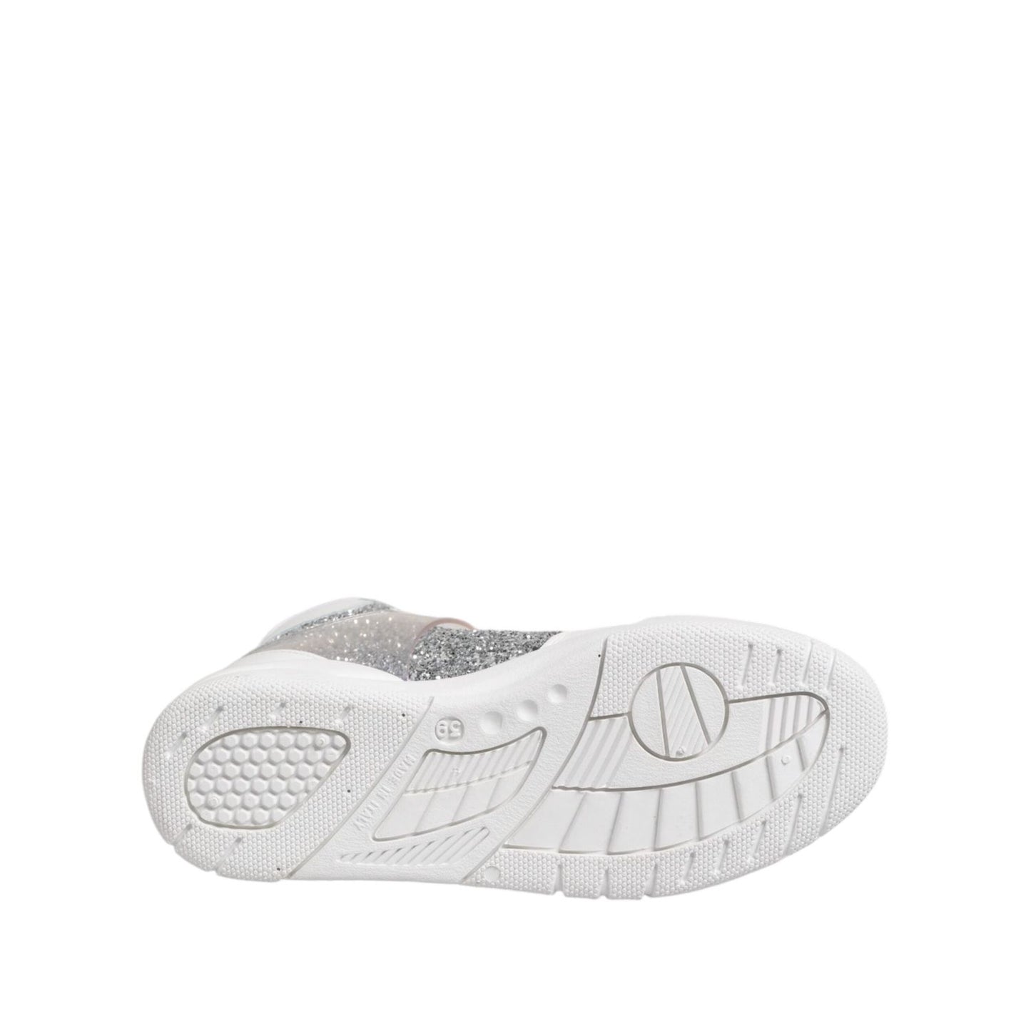 Chiara Ferragni White Silver High Top Women Sneakers Shoes LA12612-39