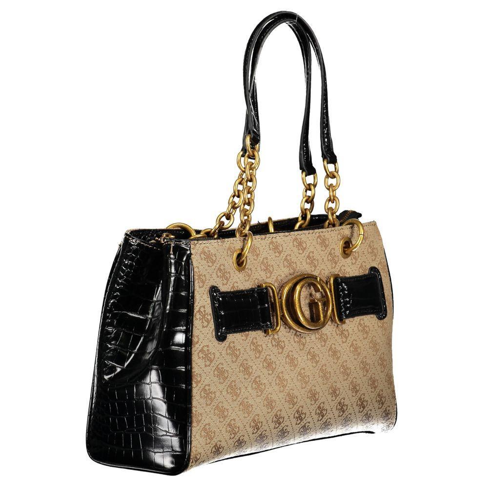 Guess Jeans Black Polyethylene Handbag