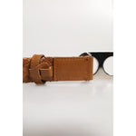 Dolce & Gabbana Brown Braided Metal DG Logo Buckle Belt