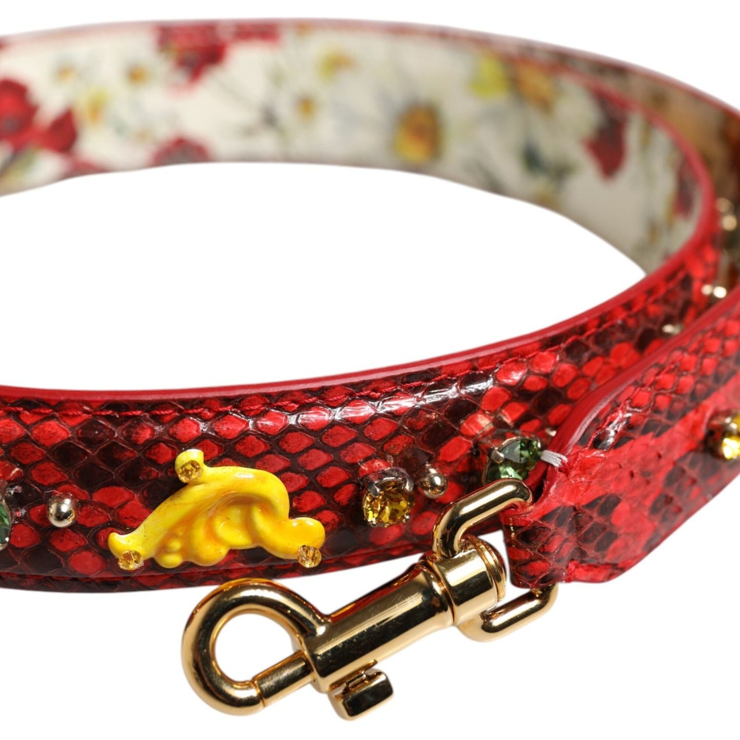 Dolce & Gabbana Multicolor Embellished Handbag Accessory Shoulder Strap