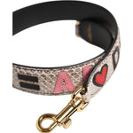 Dolce & Gabbana Multicolor DG AMORE Patch Bag Accessory Shoulder Strap