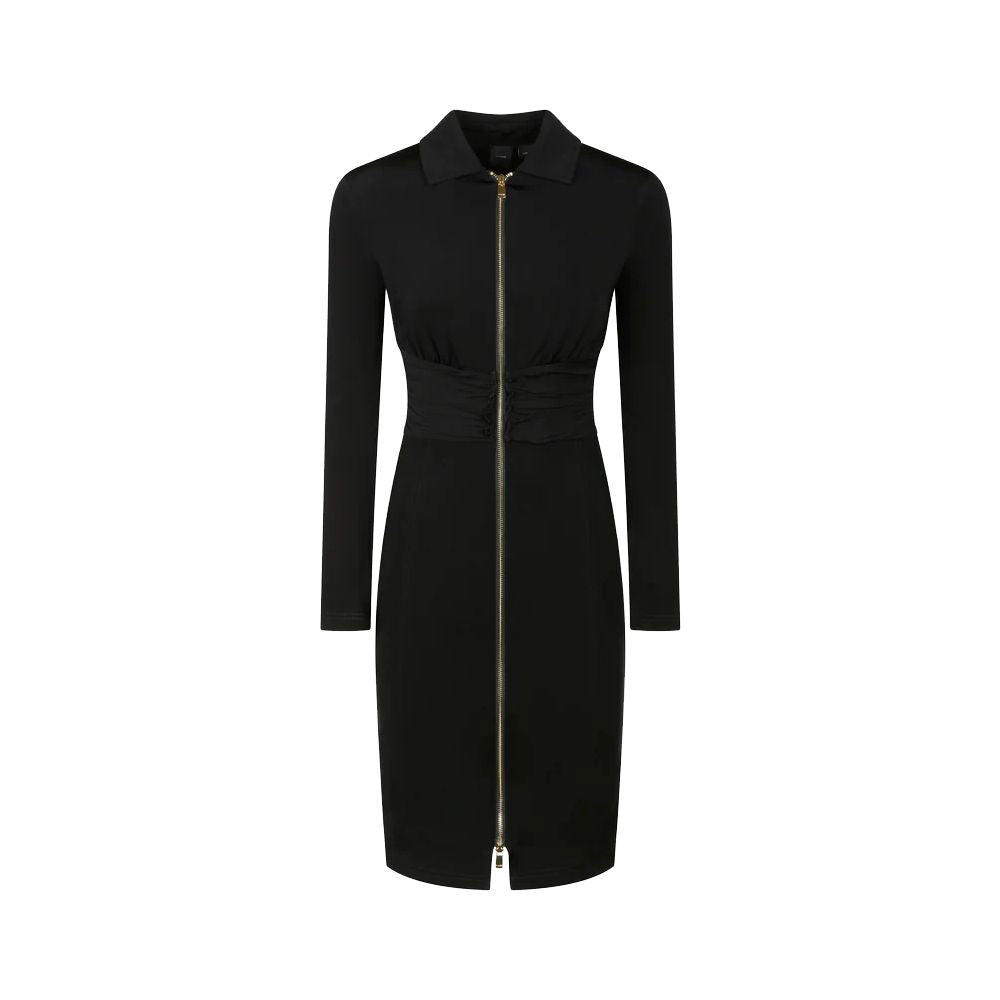 PINKO Black Viscose Dress PI-15745-IT38|XS