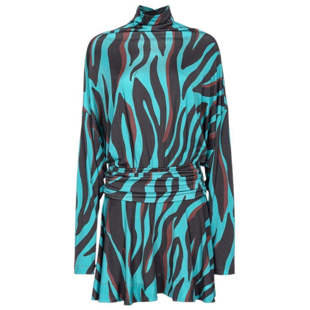 PINKO Green Viscose Dress PI-15751-XS