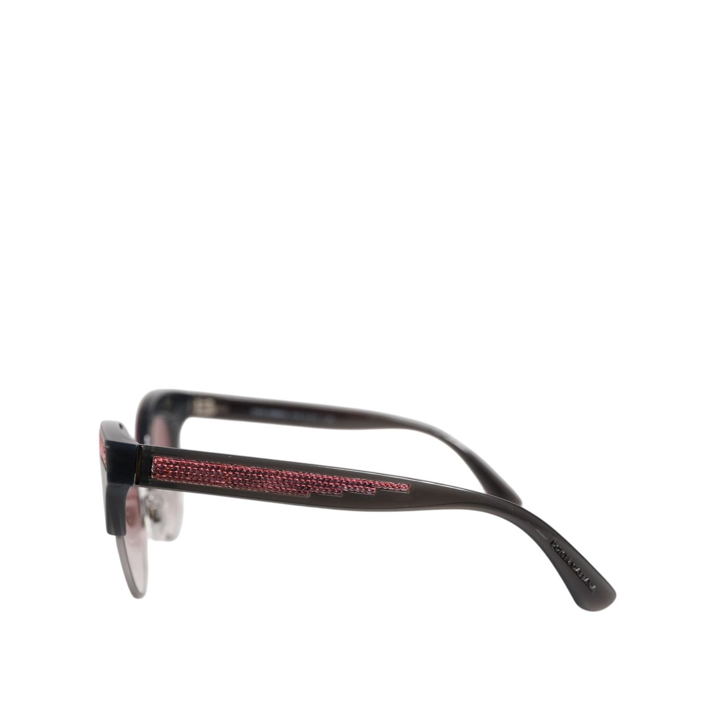 Dolce & Gabbana Black Pink Mirrored Cat Eye DG6109 Sequined Sunglasses GLA1376