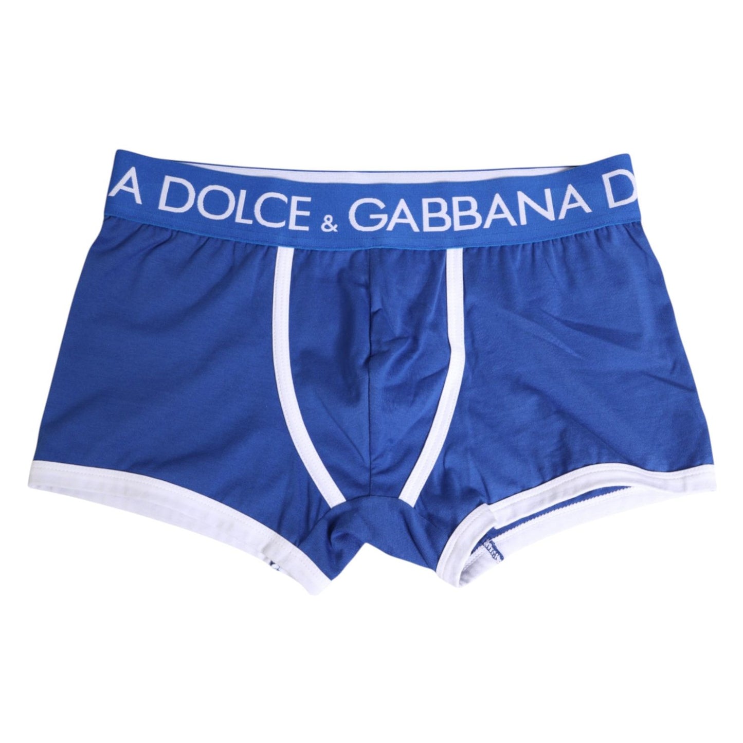 Dolce & Gabbana Blue Cotton Stretch Regular Boxer Underwear BIK1687-4
