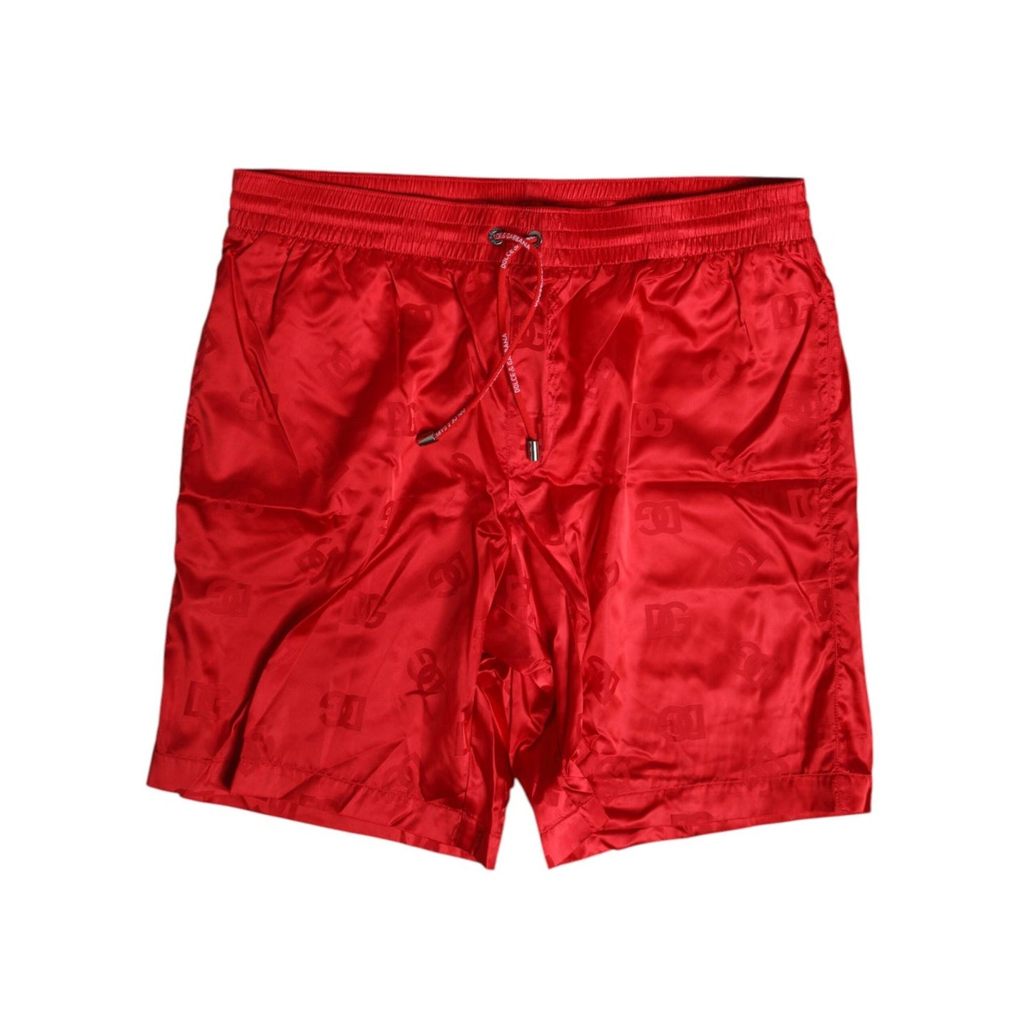 Dolce & Gabbana Red Nylon Drawstring Beachwear Shorts Swimwear BIK1702-4