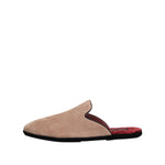 Dolce & Gabbana Beige Capra Suede Slides Flat Slipper Shoes MV7621-43
