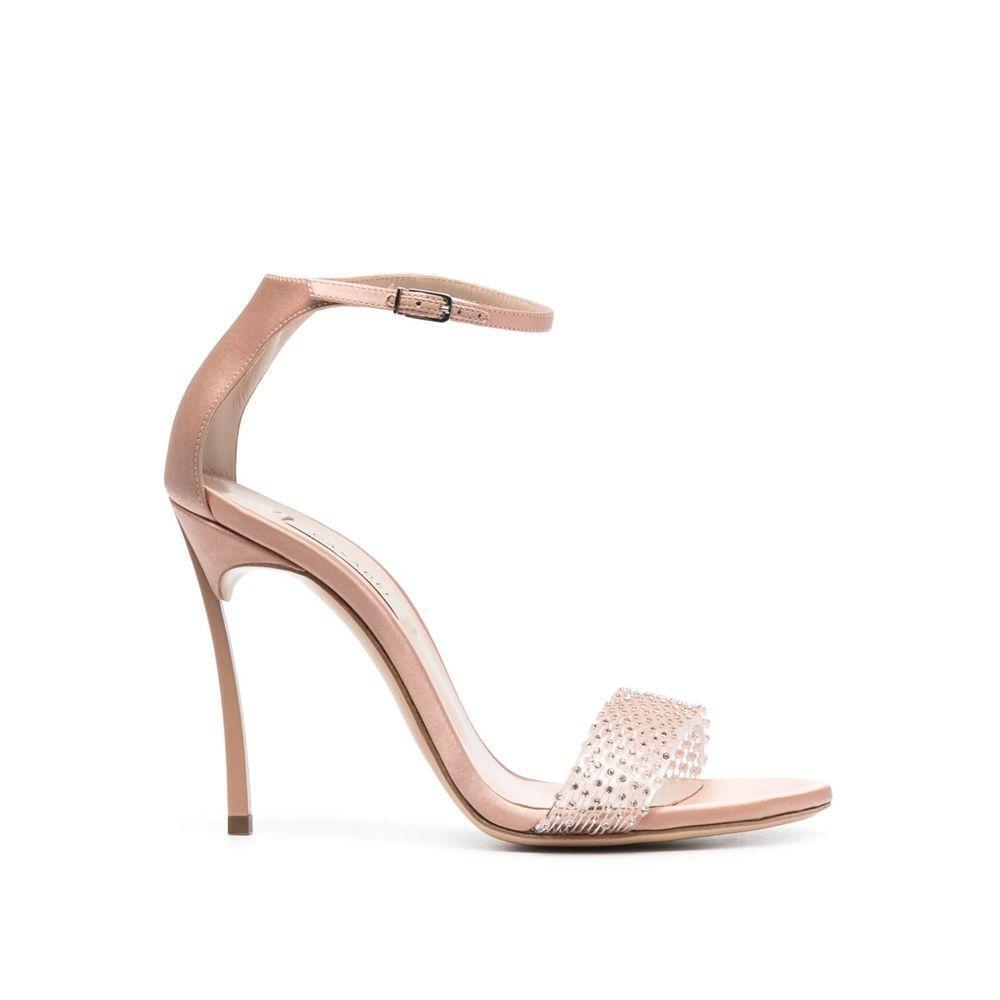 Casadei 100mm Blade Twenties Satin Sandals CA-8850298732756-EU39/US9