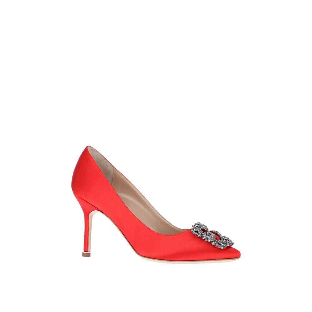Manolo Blahnik Hangisi 090 Satin Pumps MA-8735516393684-EU36/US6