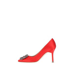 Manolo Blahnik Hangisi 090 Satin Pumps MA-8735516393684-EU36/US6