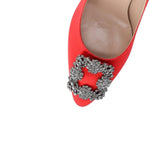 Manolo Blahnik Hangisi 090 Satin Pumps MA-8735516393684-EU36/US6
