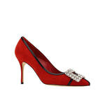 Manolo Blahnik Tuberian 90 Suede Pumps MA-8735517212884-EU36.5/US6.5