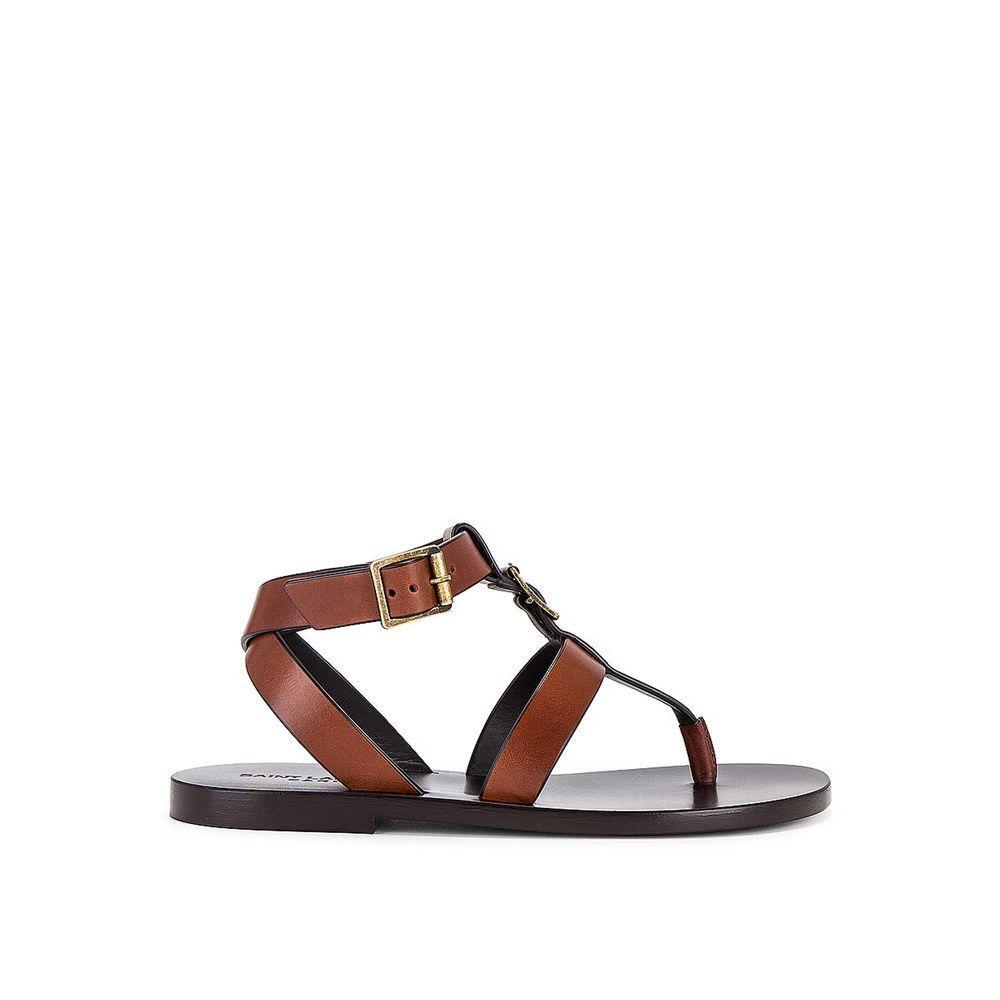 Saint Laurent Hardy Leather Sandals SA-8735563448532-EU35/US5