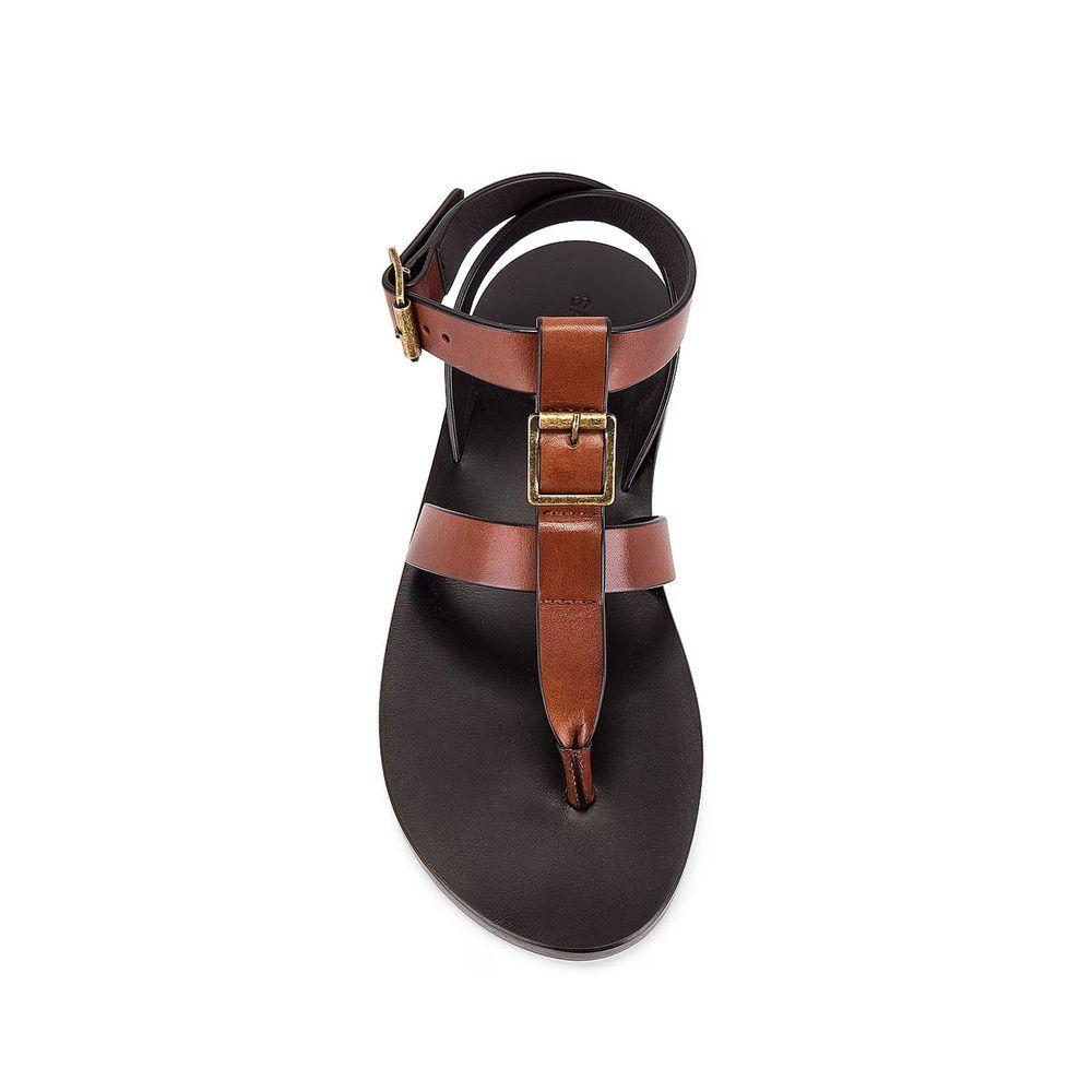 Saint Laurent Hardy Leather Sandals SA-8735563448532-EU35/US5