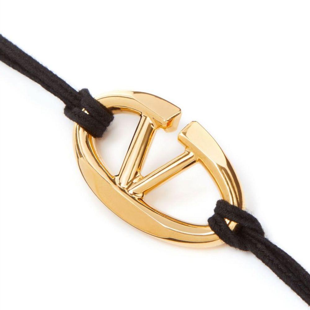 Valentino Garavani V-Logo Cotton Bracelet VA-8735615779028-L