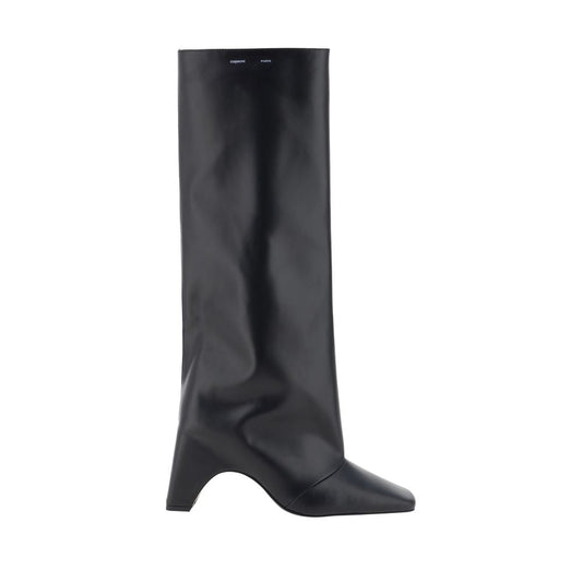 Coperni Black Calf Leather Bos Taurus High Heel Boots