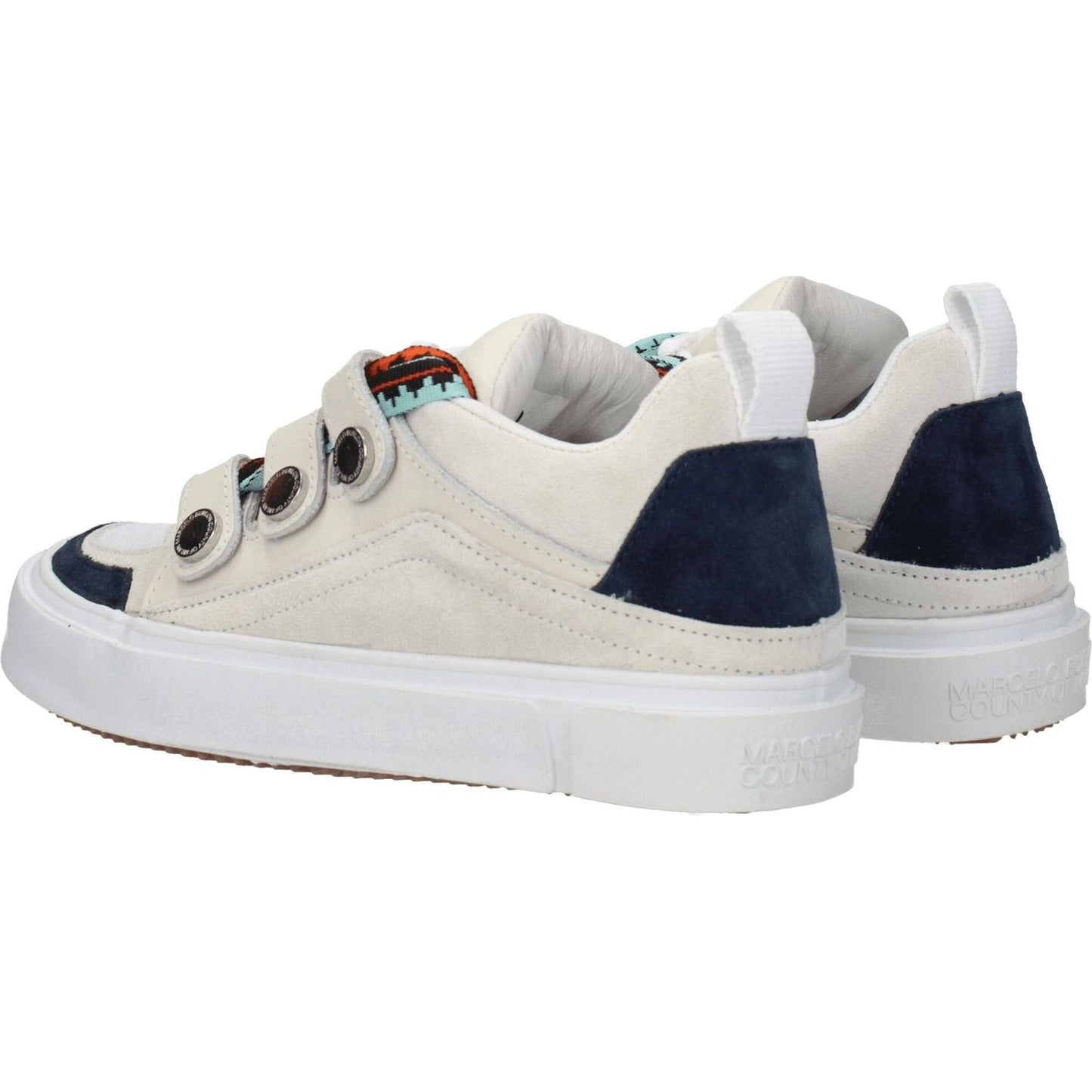 Marcelo Burlon Beige Leather Low Tops MA-8547246637321-EU41/US8
