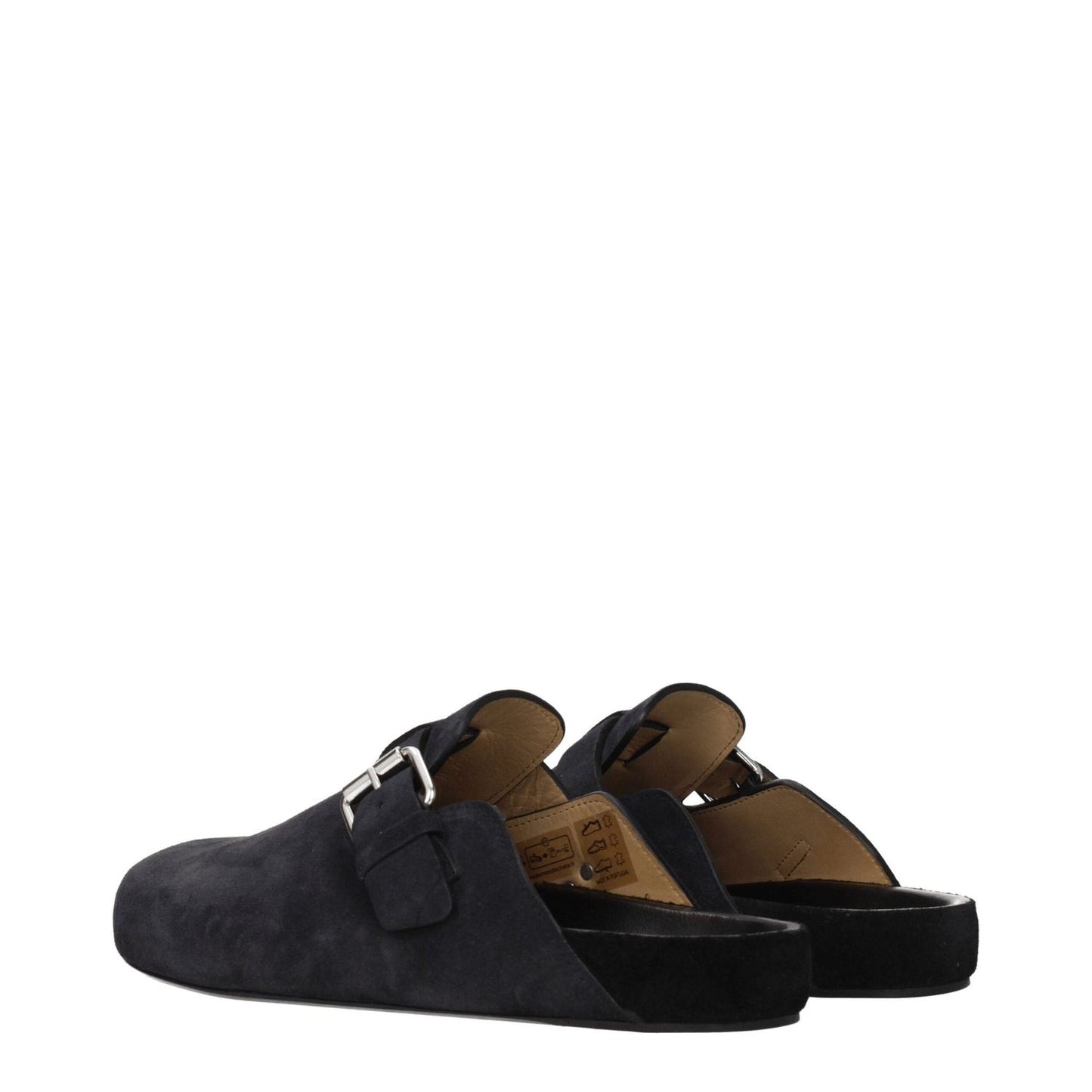 Isabel Marant Black Leather Slippers Sandals IS-8547290775817-EU42/US9