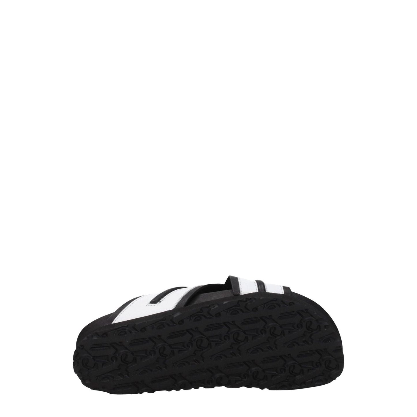 Palm Angels White Leather Slippers Sandals PA-8547346743561-EU35/US5