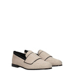 Max Mara Beige Fabric Slip-On Loafers MA-8547354280201-EU36/US6