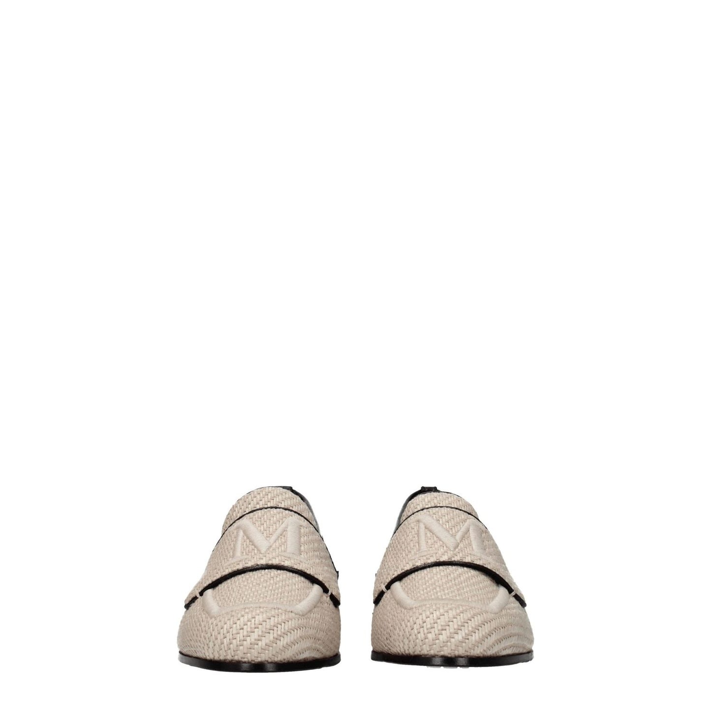 Max Mara Beige Fabric Slip-On Loafers MA-8547354280201-EU36/US6