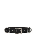 Moschino Black Leather Belts MO-8547395305737-46 CM / 18 INCHES