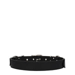 Moschino Black Leather Belts MO-8547395305737-46 CM / 18 INCHES