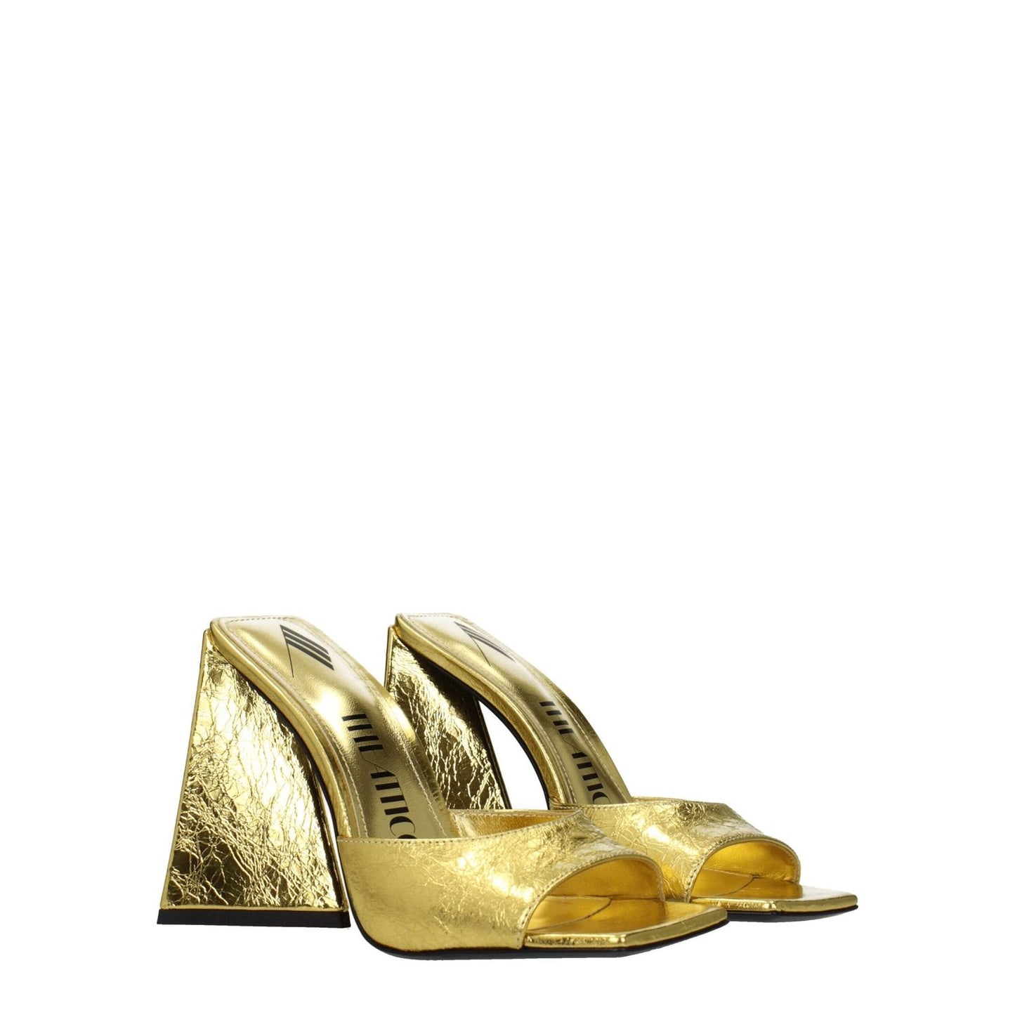 The Attico Gold Leather Platforms TH-8547455697161-EU36/US6