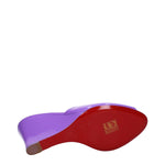Christian Louboutin Purple Leather Wedges Sandals LO-9293630865673-EU37/US7