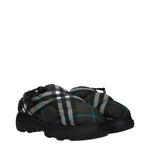 Burberry Green Fabric Slip-On Loafers BU-9492779696393-EU36/US6