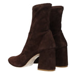 Stuart Weitzman Brown Leather Ankle Boots ST-15063716888841-EU40/US10